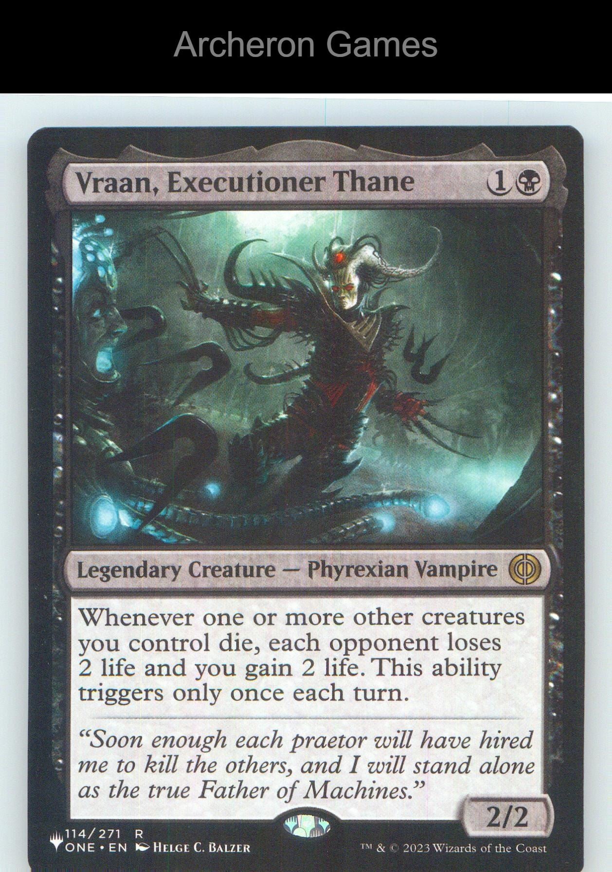 Vraan, Executioner Thane ONE 114 R MTG Card NM/EX+