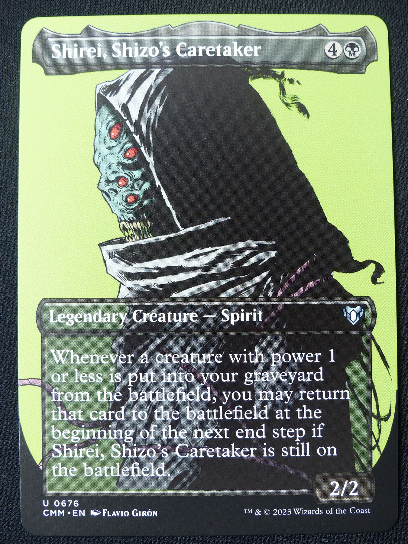 Shirei Shizo's Caretaker Borderless - CMM - Mtg Card #2BF