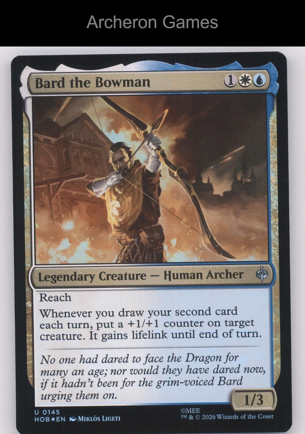 Bard the Bowman HOB 145 UC MTG Card The Hobbit