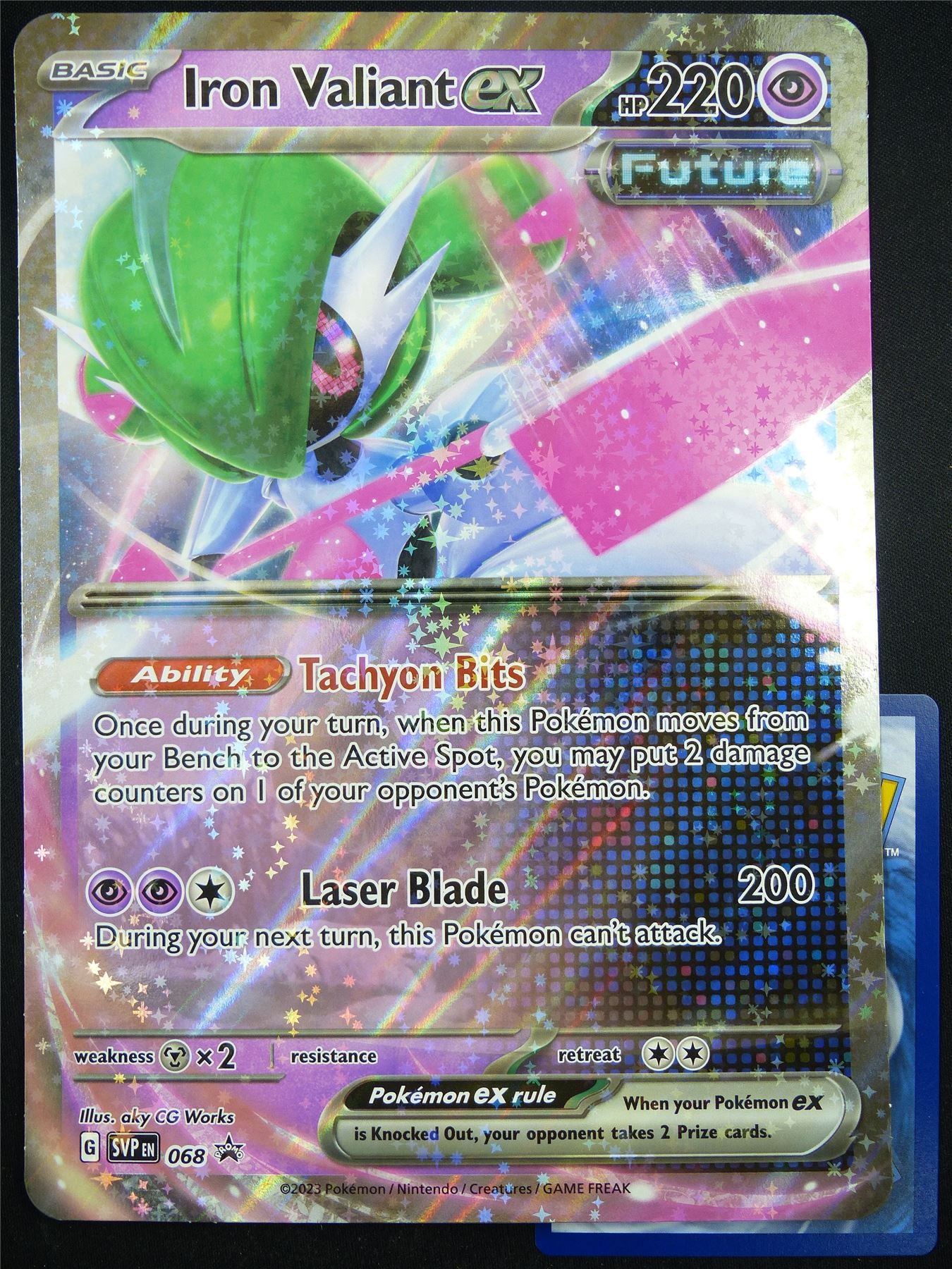 Iron Valiant ex SVP 068 Promo Holo - Jumbo Pokemon Card #53N