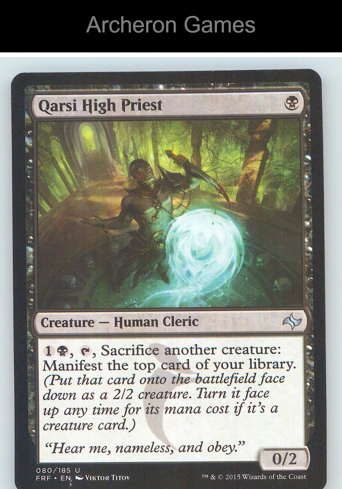 Qarsi High Priest FRF 80 UC MTG Card NM/EX+