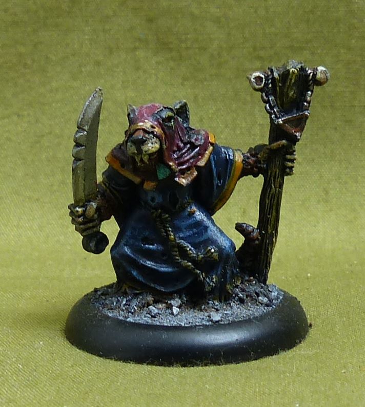 Classic Metal Plague Monk painted OOP - Skaven - Warhammer AoS #53S
