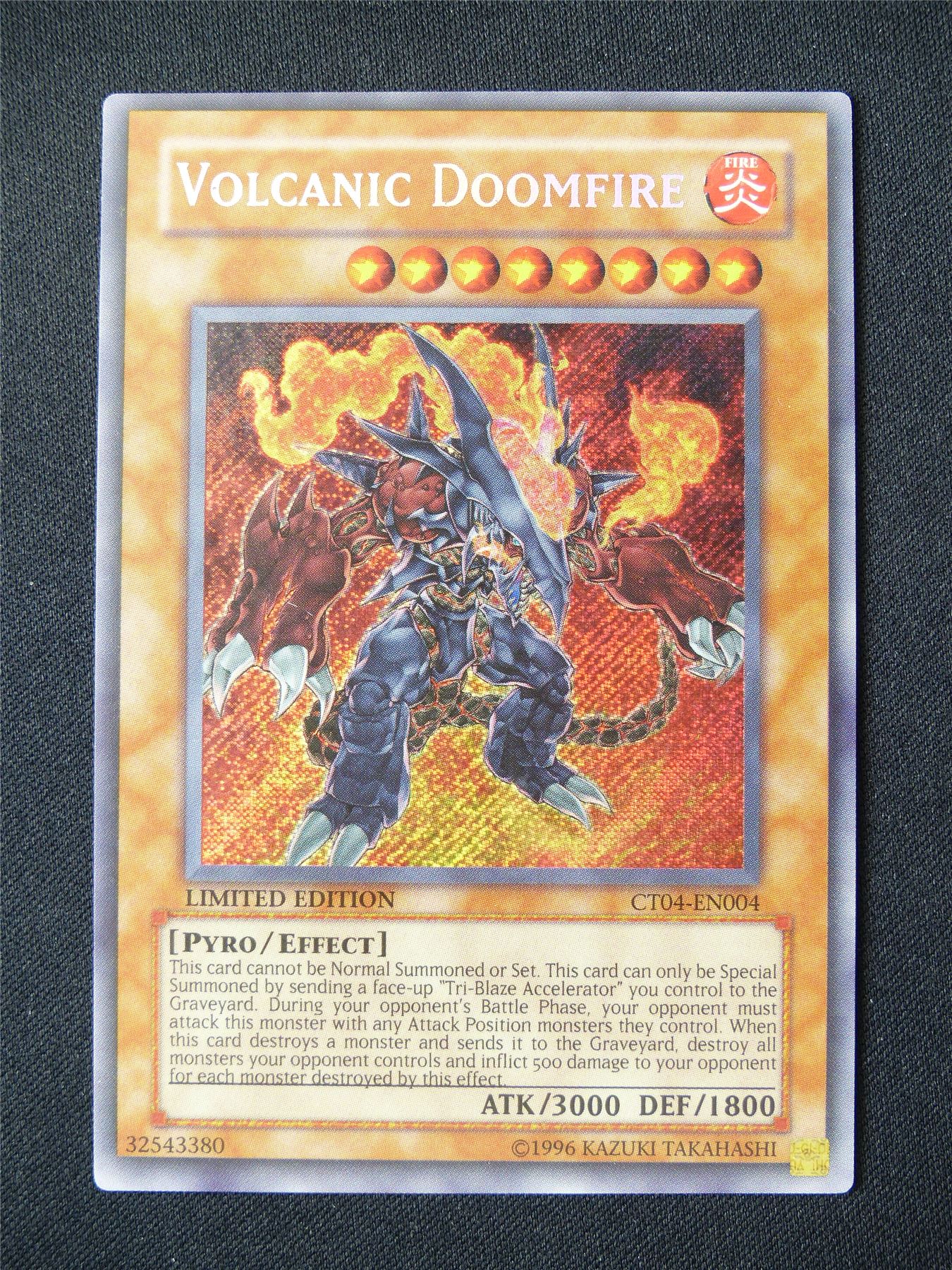 Volcanic Doomfire CT04 Secret Rare - lim ed Yugioh Card #1TO