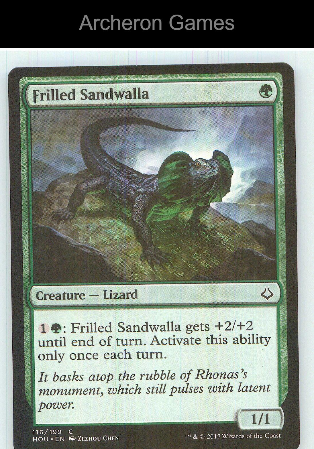 Frilled Sandwalla HOU 116 C MTG Card NM/EX+