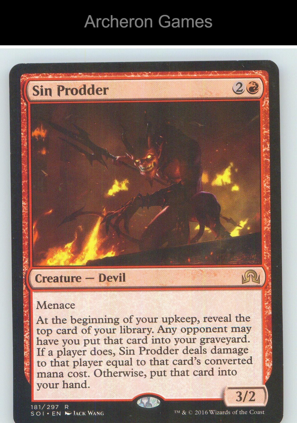Sin Prodder SOI 181 R MTG Card NM/EX+