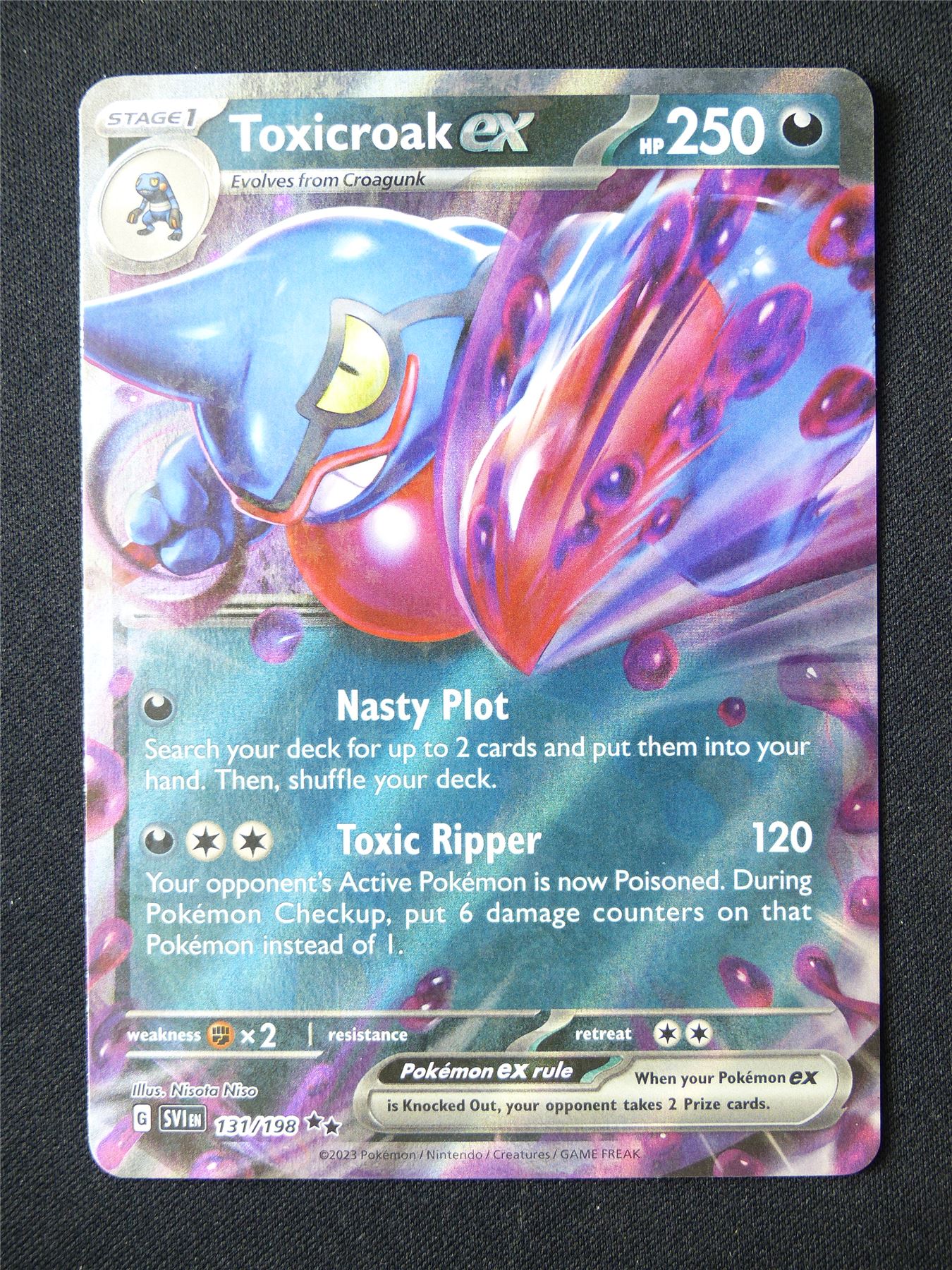 Toxicroak EX 131/198 Holo - Pokemon Card #6Y2