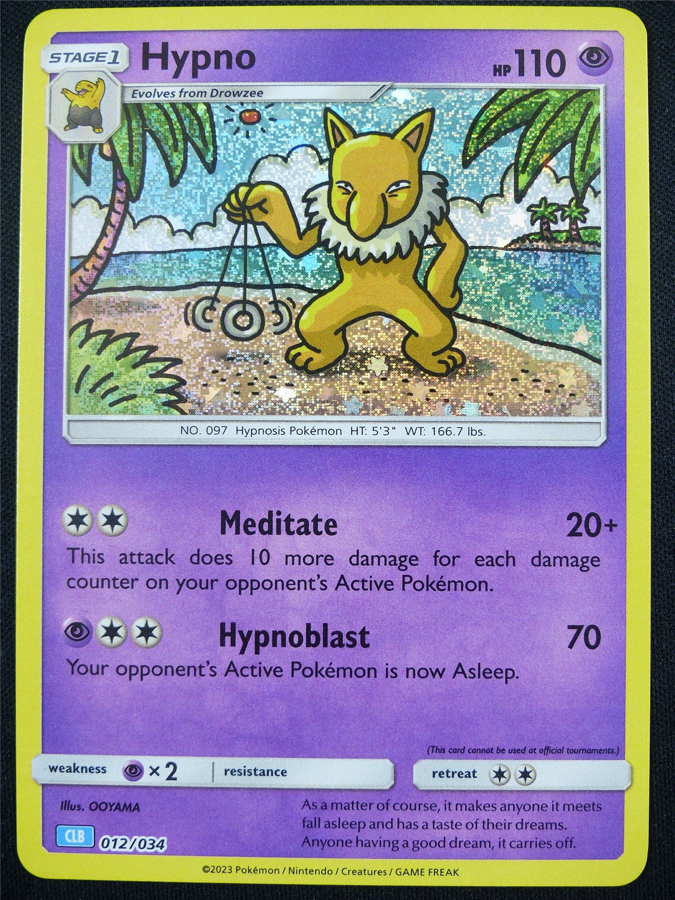 Hypno 012/034 Holo CLB - Classic Pokemon Card #4CA Archeron Hypno 012/034 Holo CLB - Classic Pokemon Card #4CA Archeron