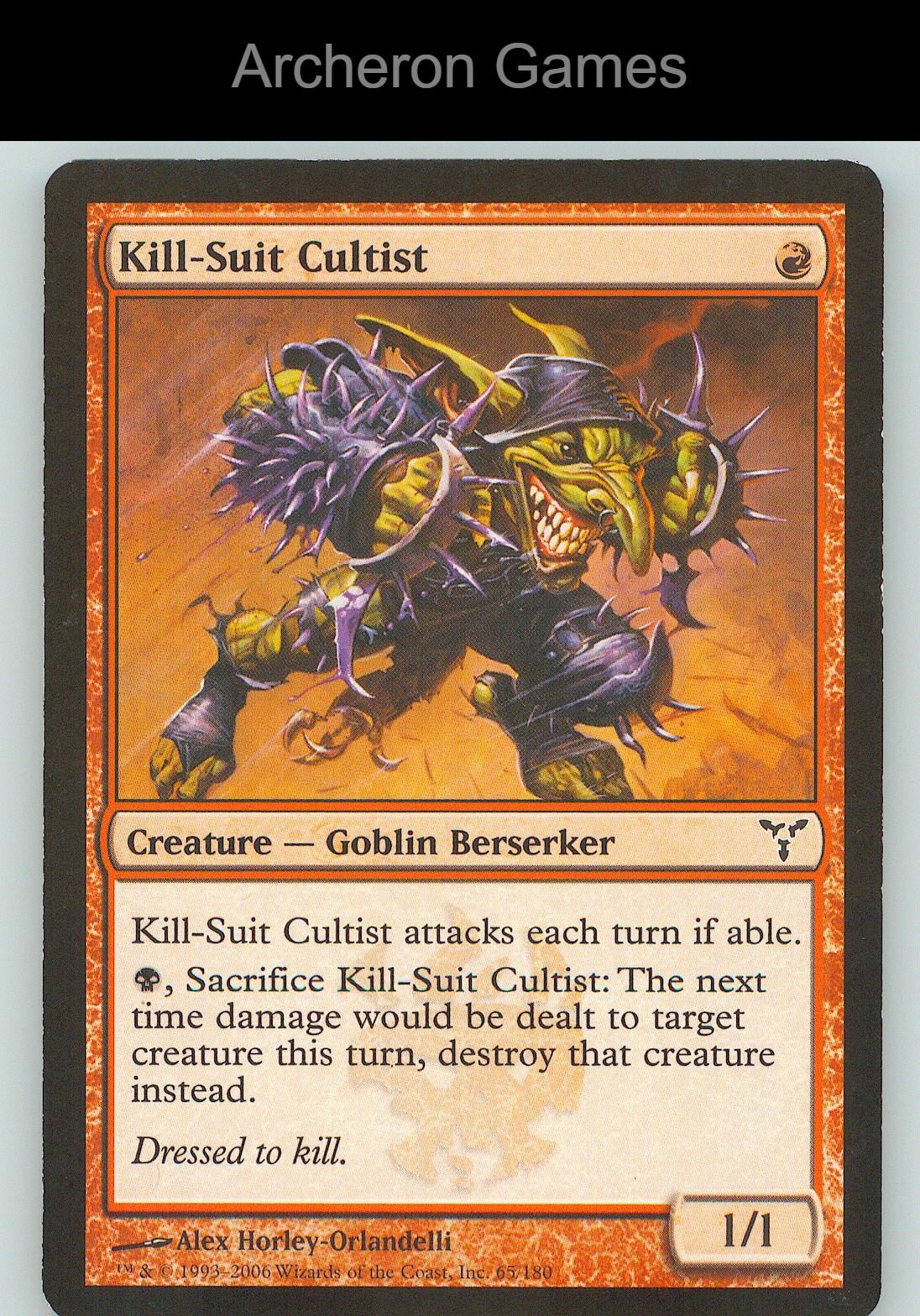 Kill-Suit Cultist DIS 65 C MTG Card NM/EX+