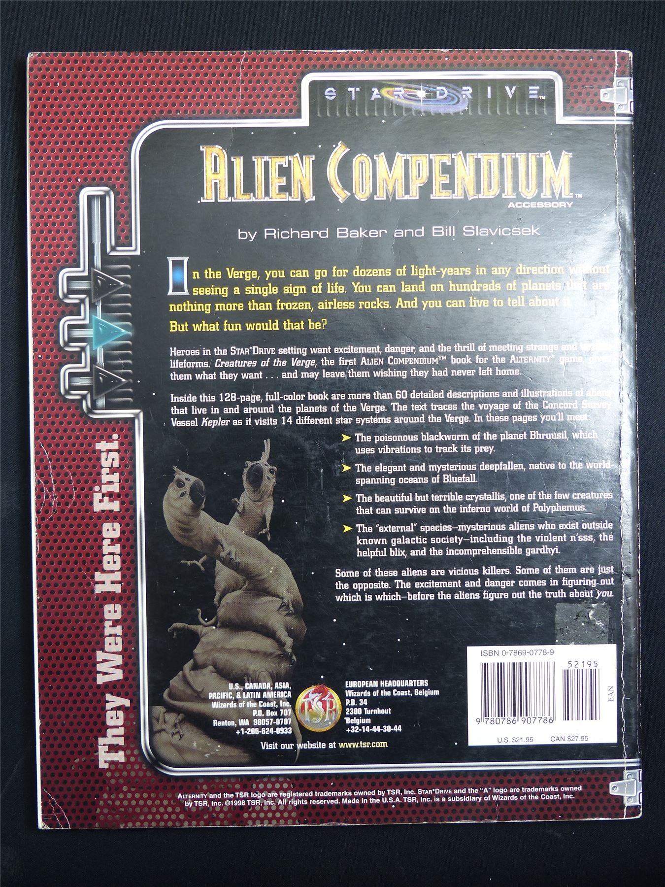 Alien Compendium Accessory: Creatures of the Verge - TSR Roleplay Softback #BA