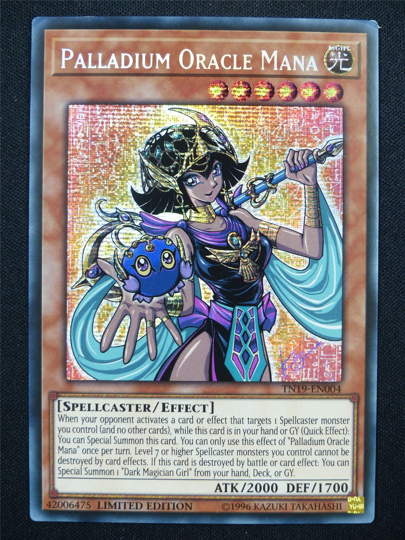 Palladium Oracle Mana TN19 Secret Rare - lim ed Yugioh Card #10J