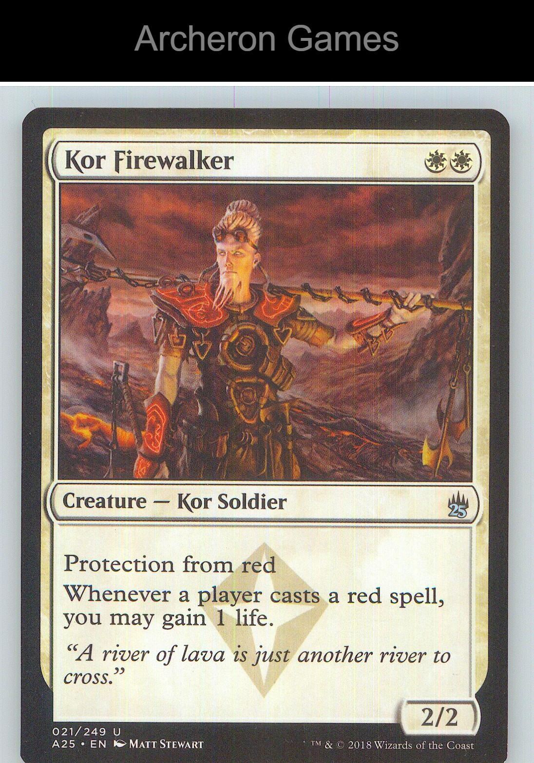 Kor Firewalker A25 21 UC MTG Card NM/EX+