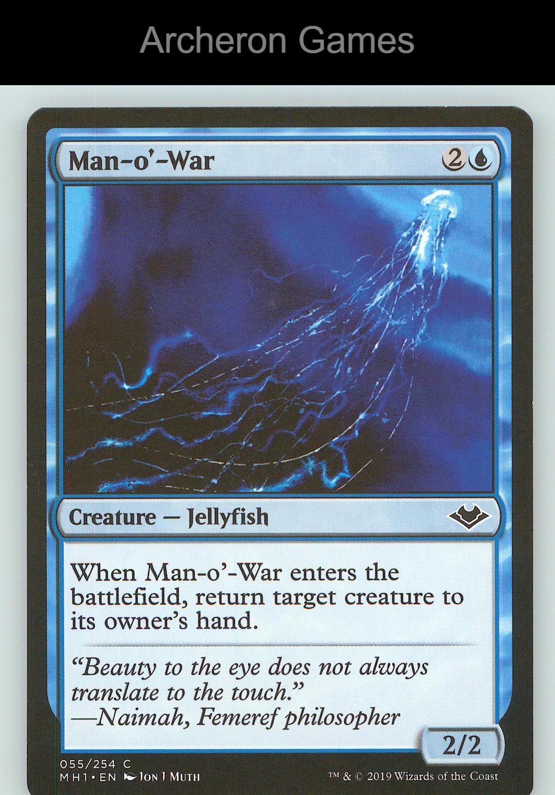 Man-o'-War MH1 55 C MTG Card NM/EX+