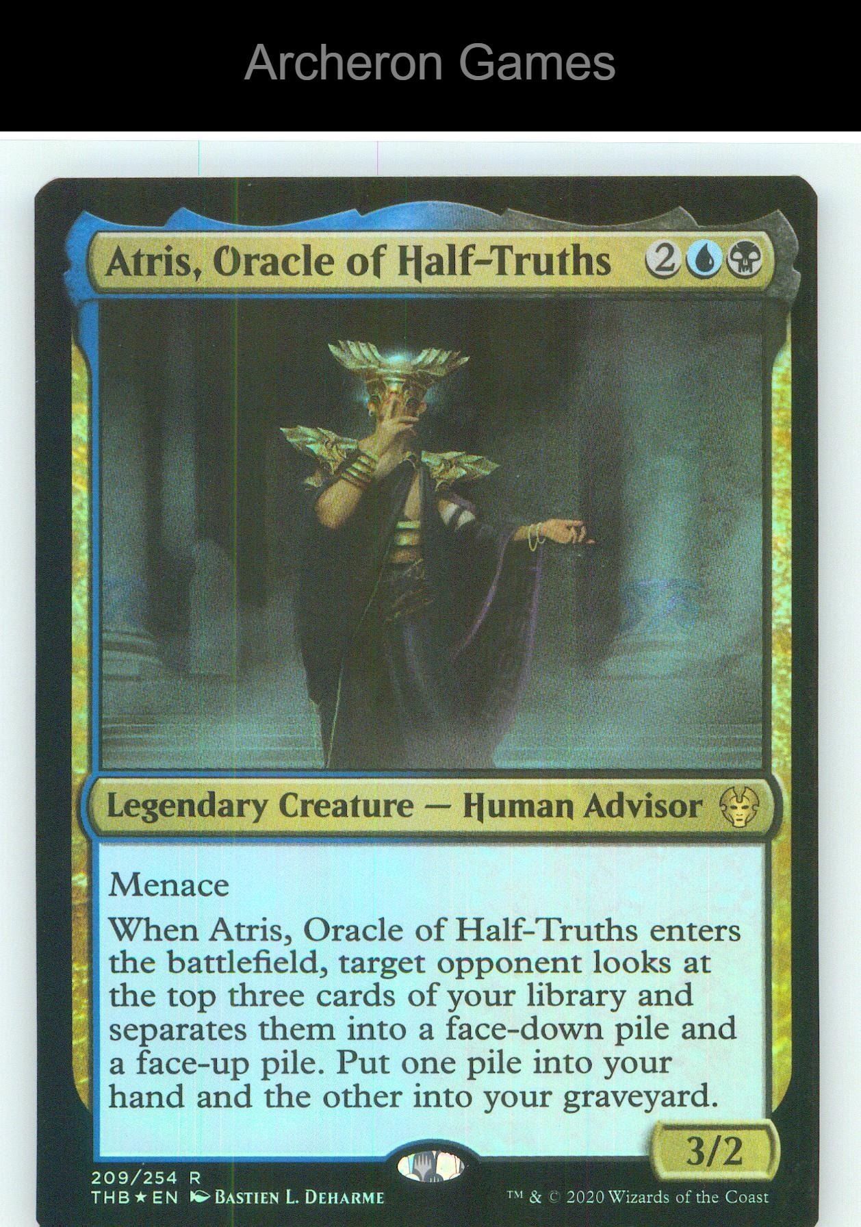 Atris, Oracle of Half-Truths THB 209 R MTG Card NM/EX+ Foil