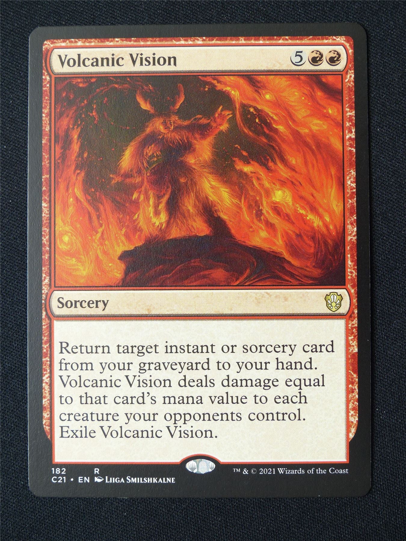 Volcanic Vision - C21 - Mtg Card #9C9