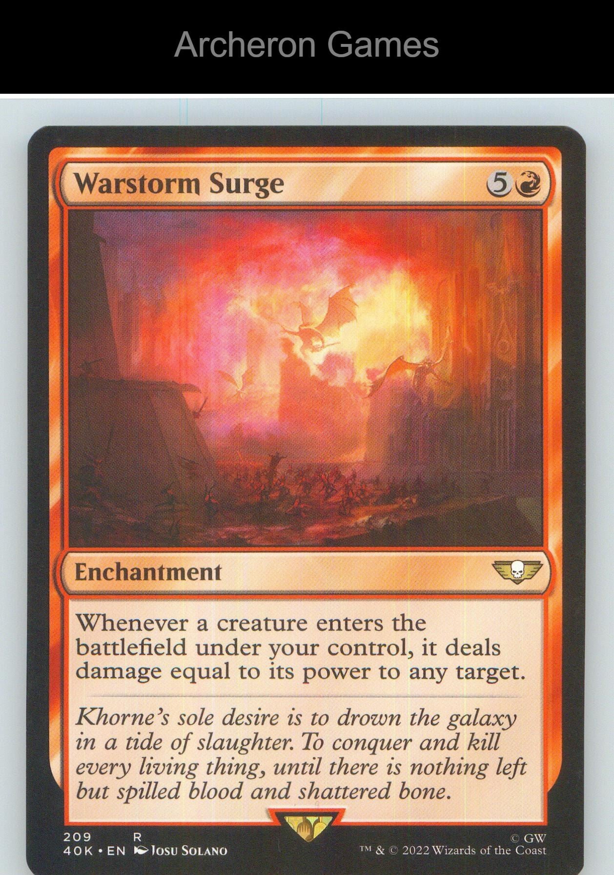 Warstorm Surge (Surge Foil) 209 R MTG Card NM/EX+