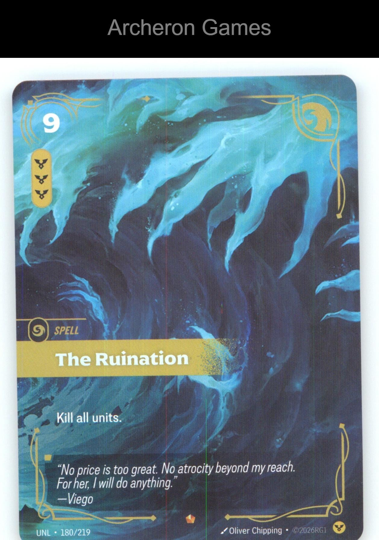The Ruination UNL 180/219 Epic Unleashed Riftbound Card Foil