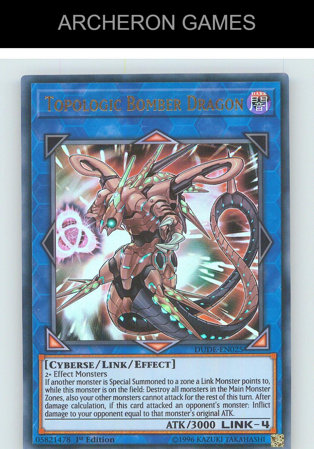 Topologic Bomber Dragon Ultra Rare YUGIOH Card 1st Edition