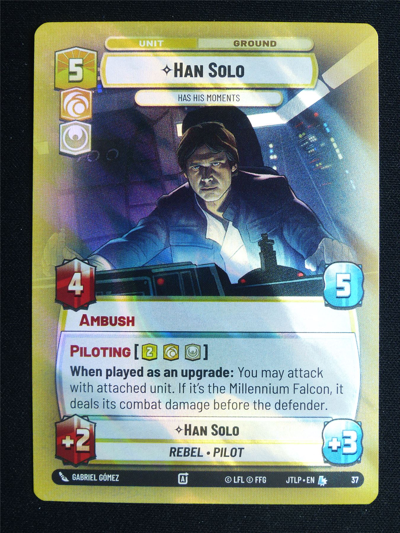 Han Solo 37 Surge Foil - Star Wars Unlimited Card #3UJ