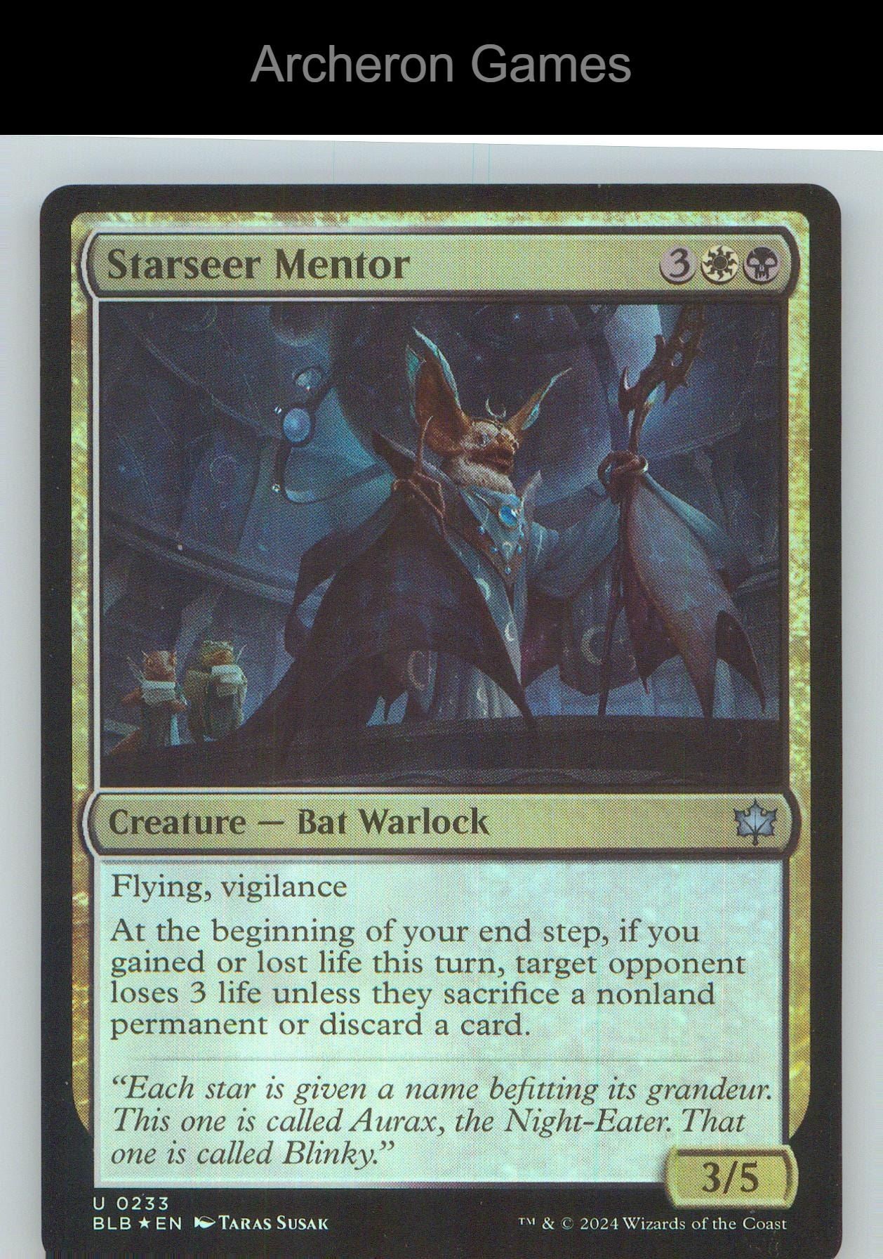 Starseer Mentor BLB 233 UC MTG Card NM/EX+ Foil
