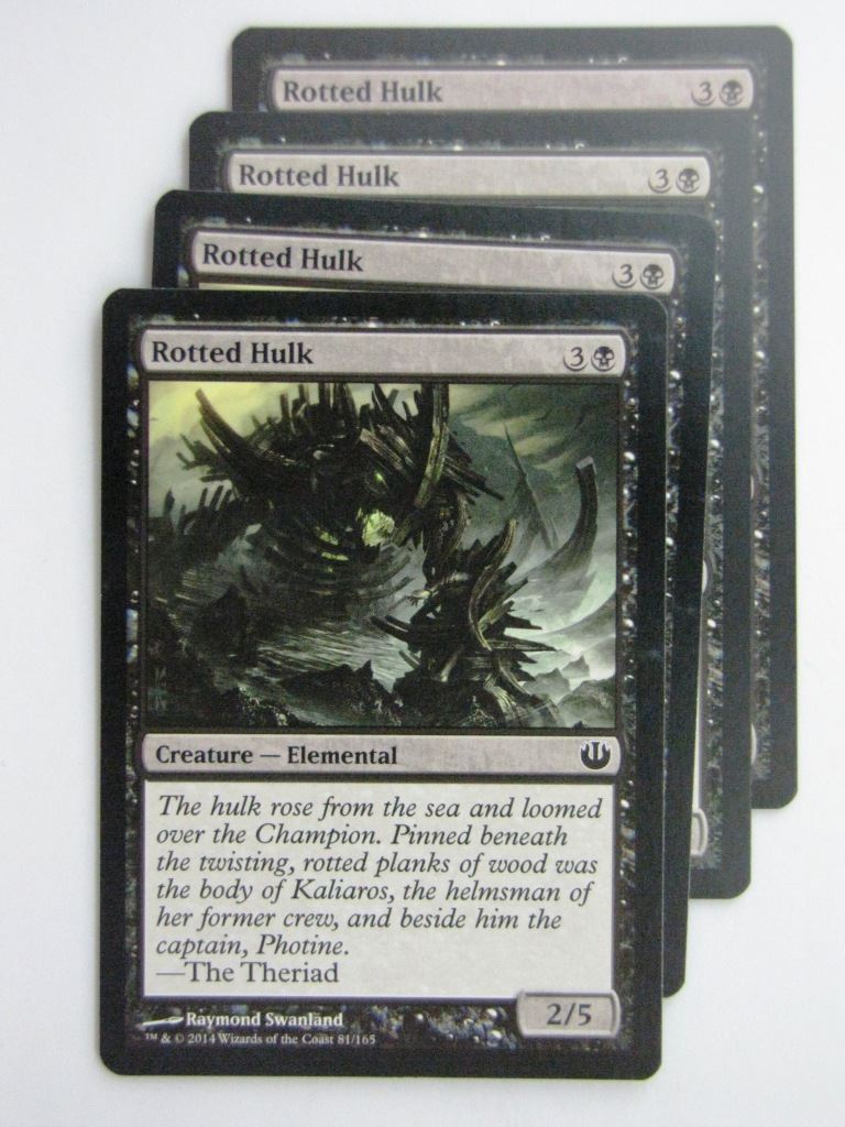 MTG Magic Cards: ROTTED HULK x4 Journey to Nyx playset # 24B69