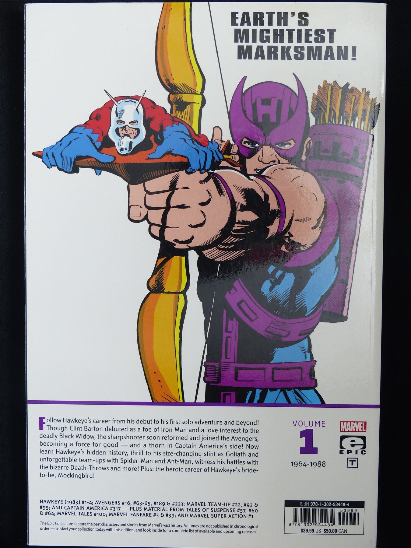 Hawkeye: The Avenging Archer - Epic Collection Volume 1 - Marvel Graphic Softback #33T