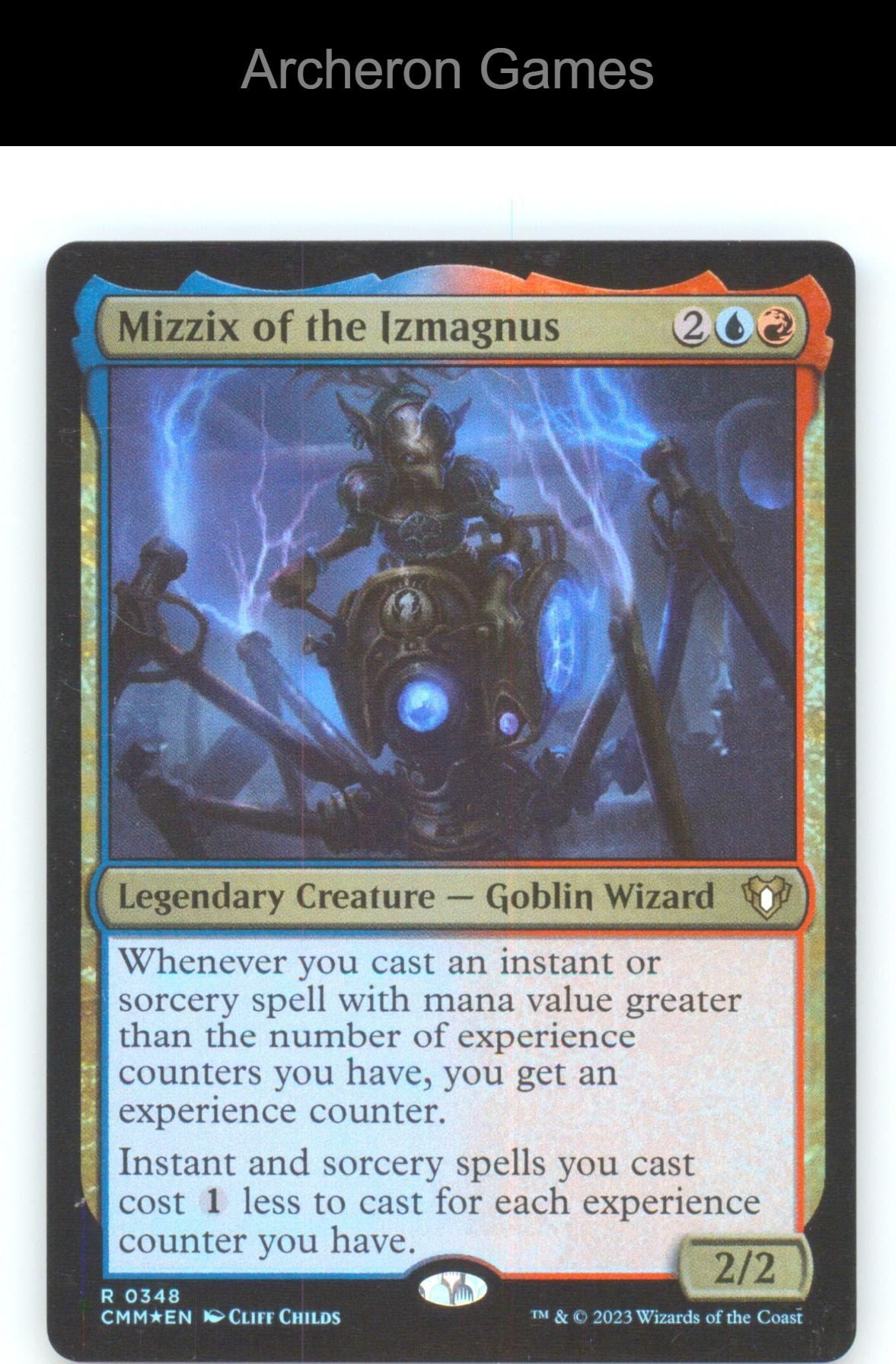 Mizzix of the Izmagnus CMM 348 R MTG Card Commander Masters FOIL