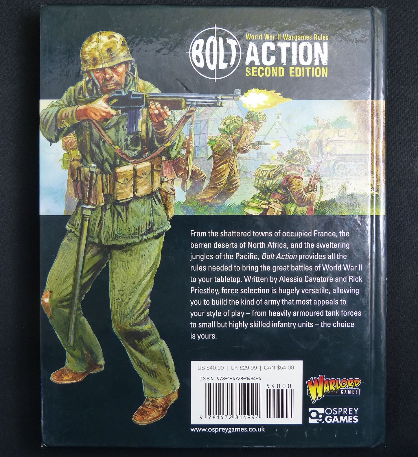 Bolt Action 2nd Edition Miniatures Rulebook - Warlord Games Hardback #E1