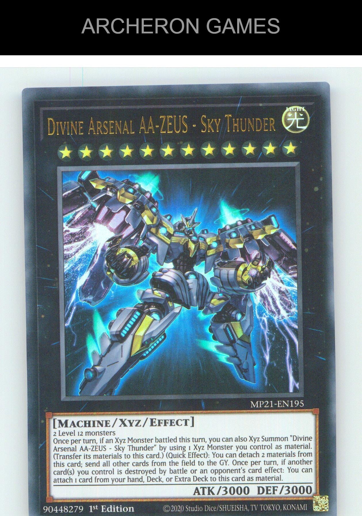 Divine Arsenal AA-ZEUS - Sky Thunder UR YUGIOH Card 1st Edition