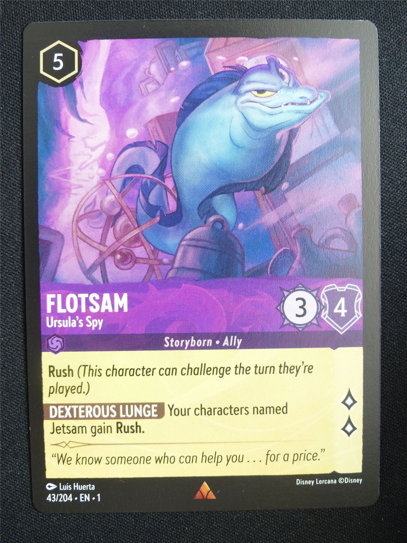 Flotsam Ursula's Spy 43/204 - Lorcana Card #18C