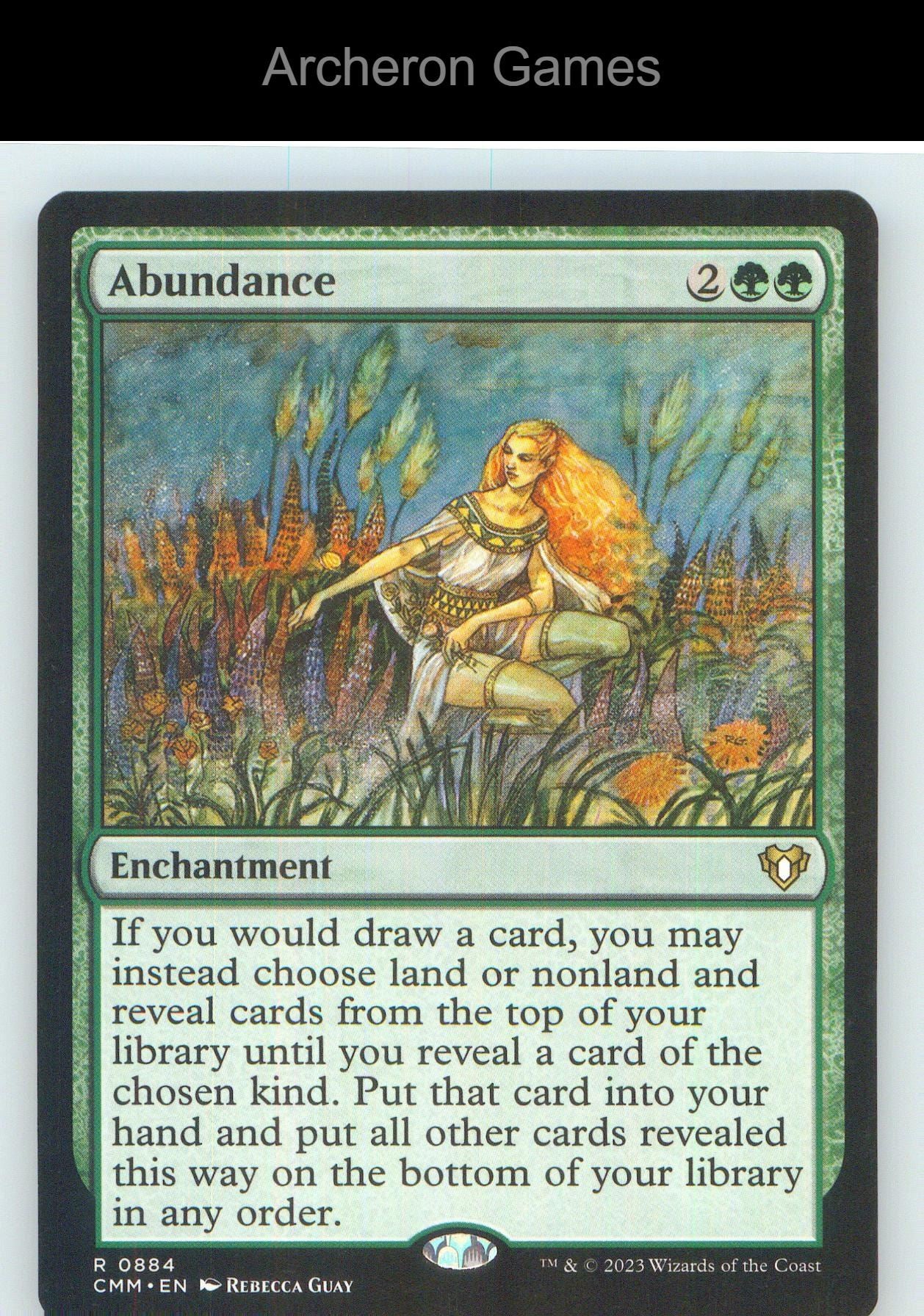 Abundance CMM 884 R MTG Card NM/EX+