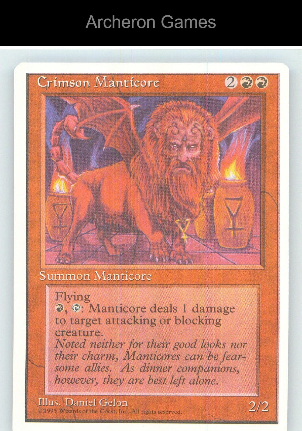 Crimson Manticore 4ED R MTG Card NM/EX+