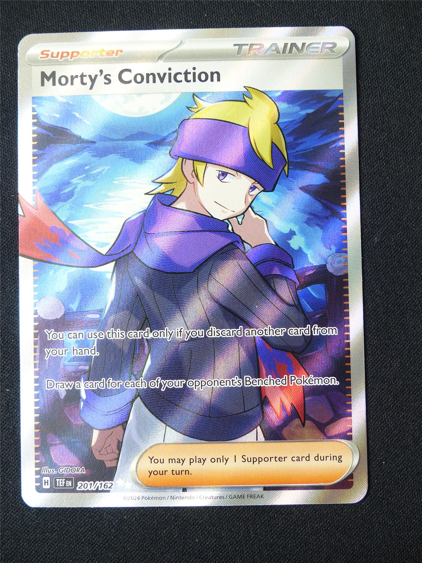 Morty's Conviction 201/162 Textured Holo - Pokemon Card #1YE