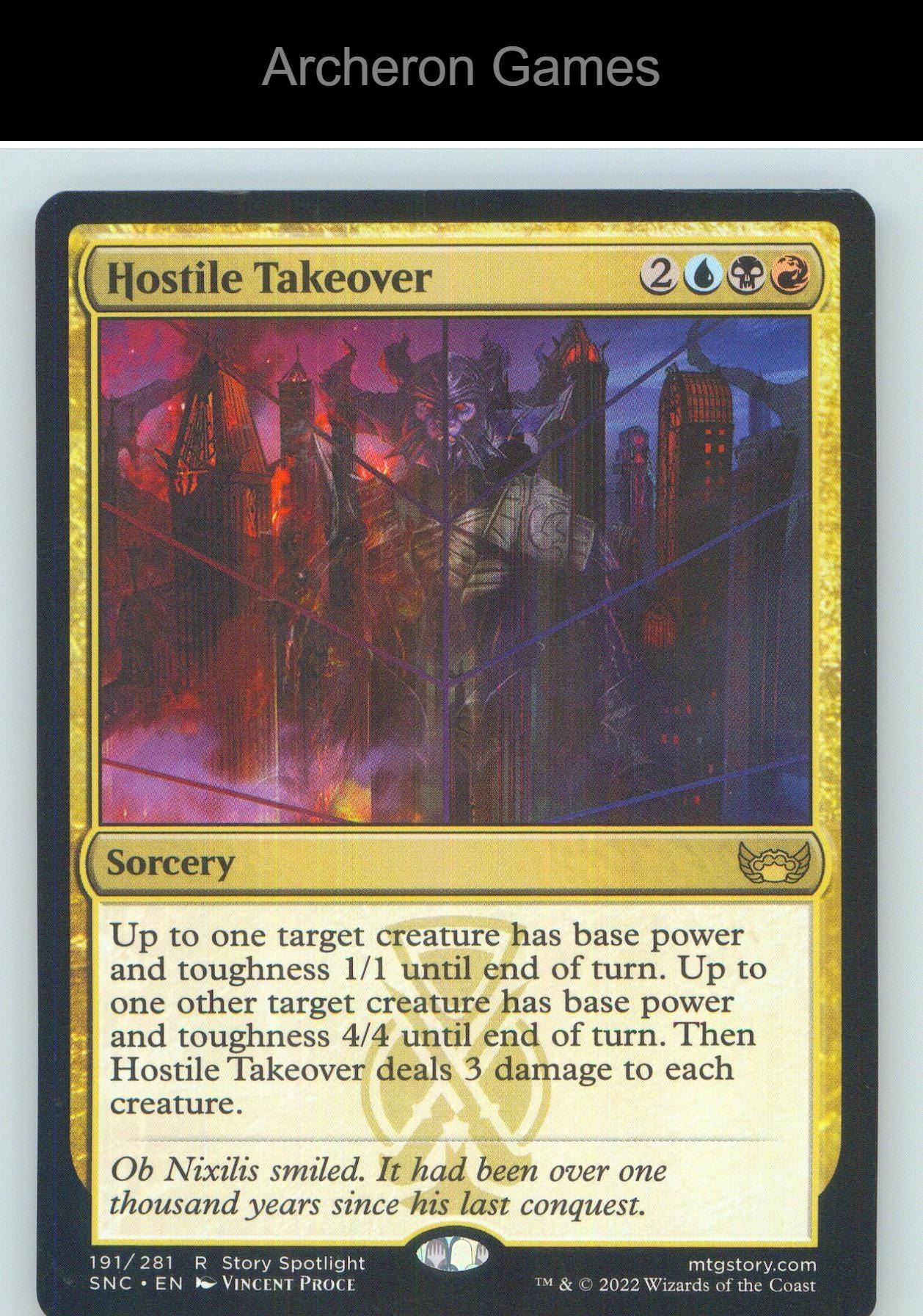 Hostile Takeover SNC 191 R MTG Card NM/EX+