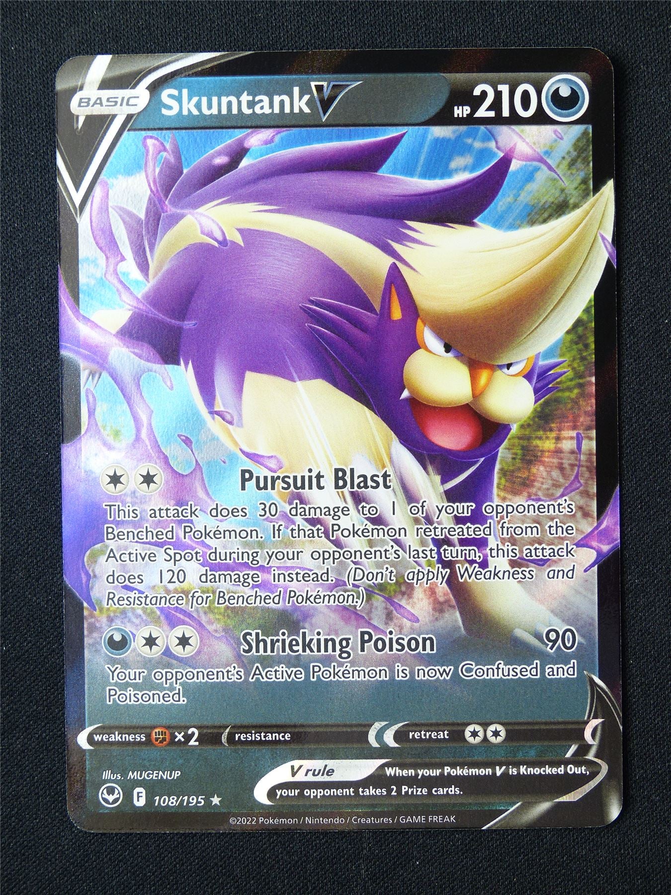 Skuntank V 108/195 Holo - Pokemon Card #6XU