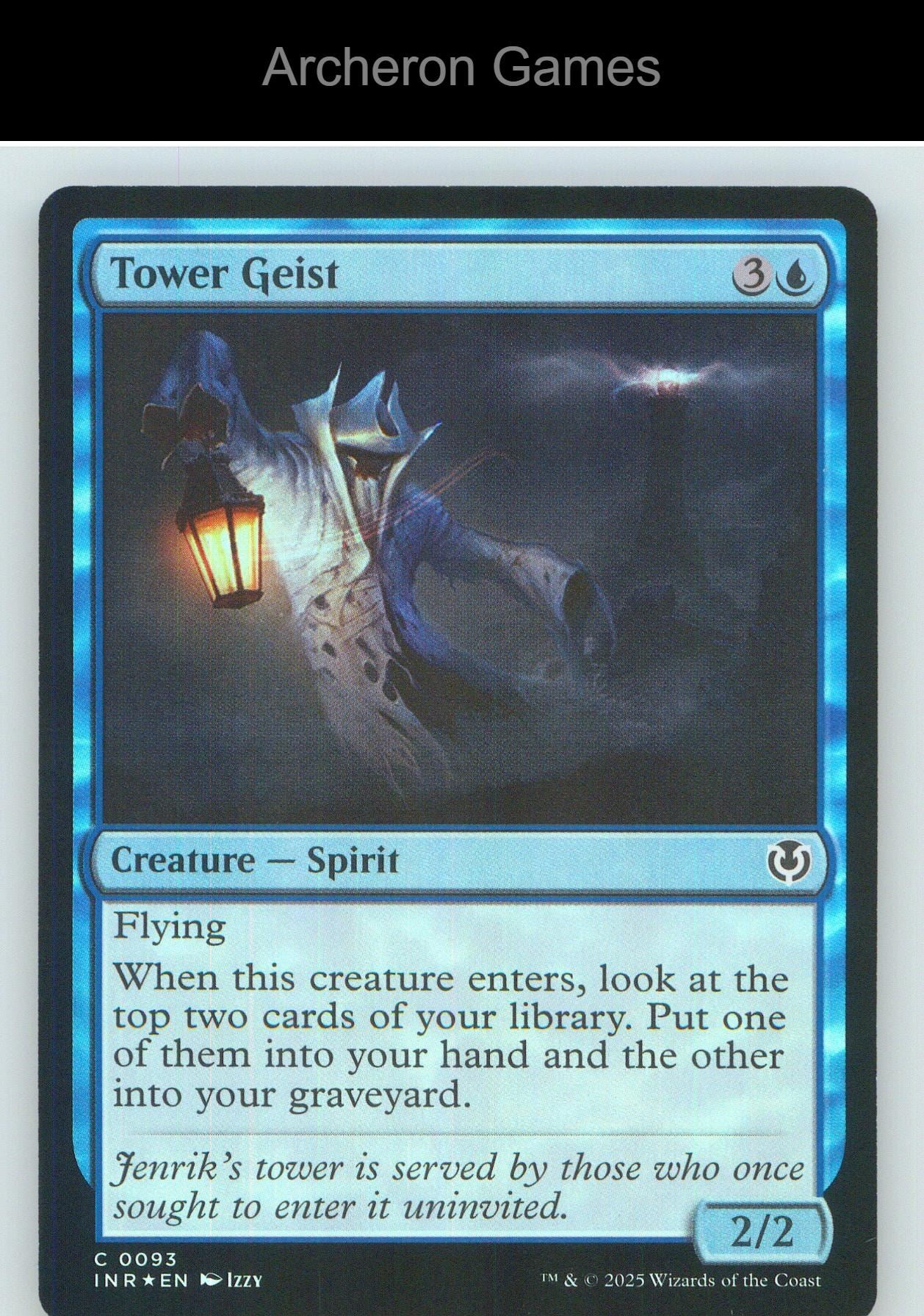 Tower Geist INR 93 C MTG Card NM/EX+ Foil