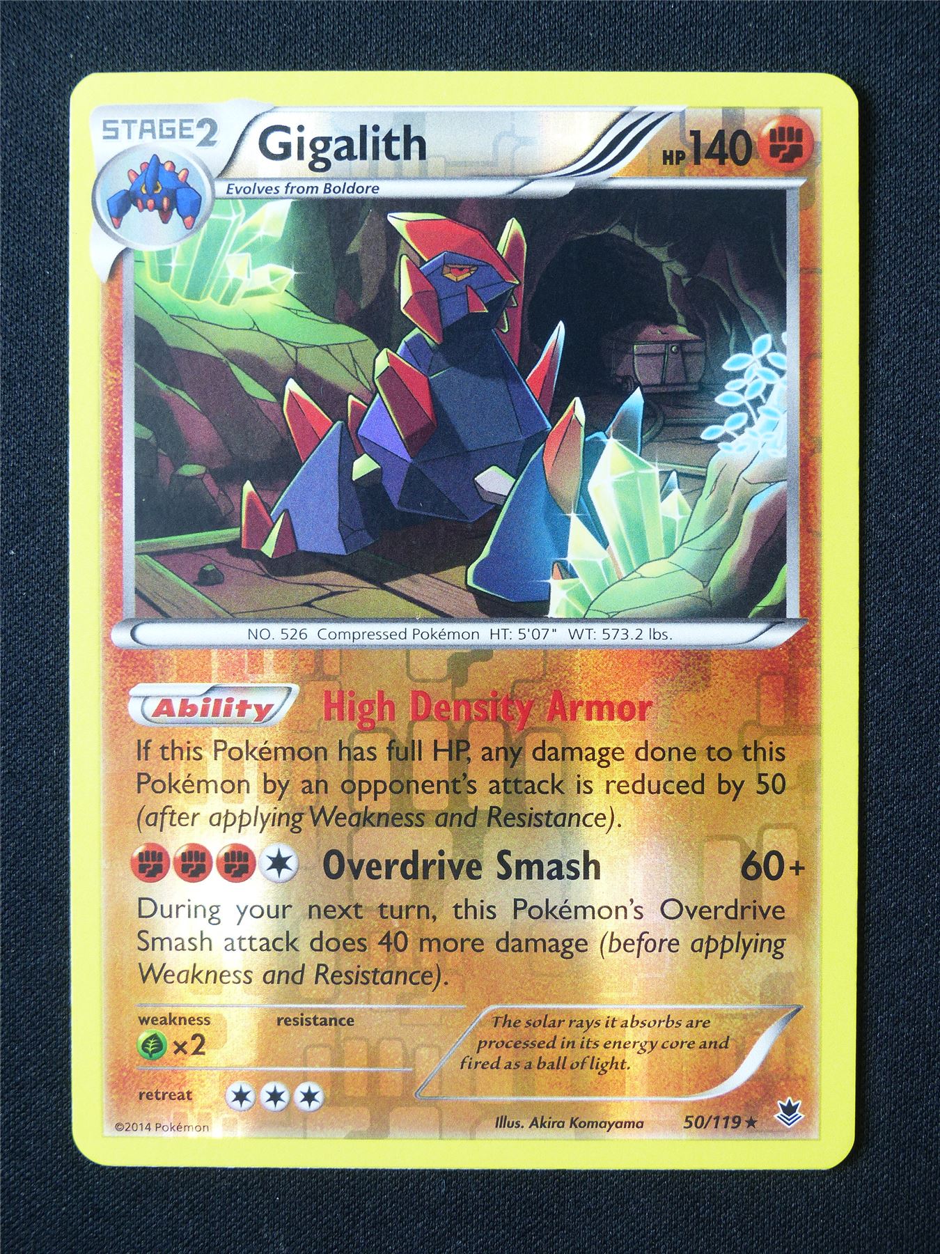 Gigalith 50/119 Reverse Holo - Pokemon Card #6ML