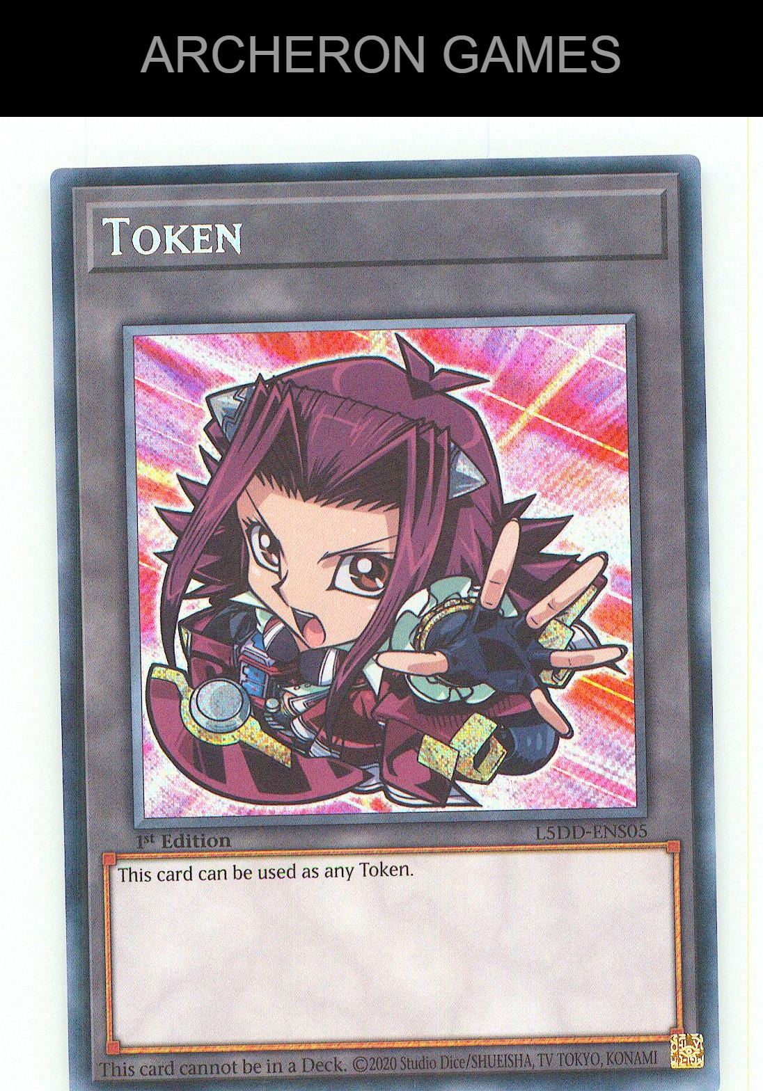 Token (Akiza) SEC YUGIOH Card 1st Edition