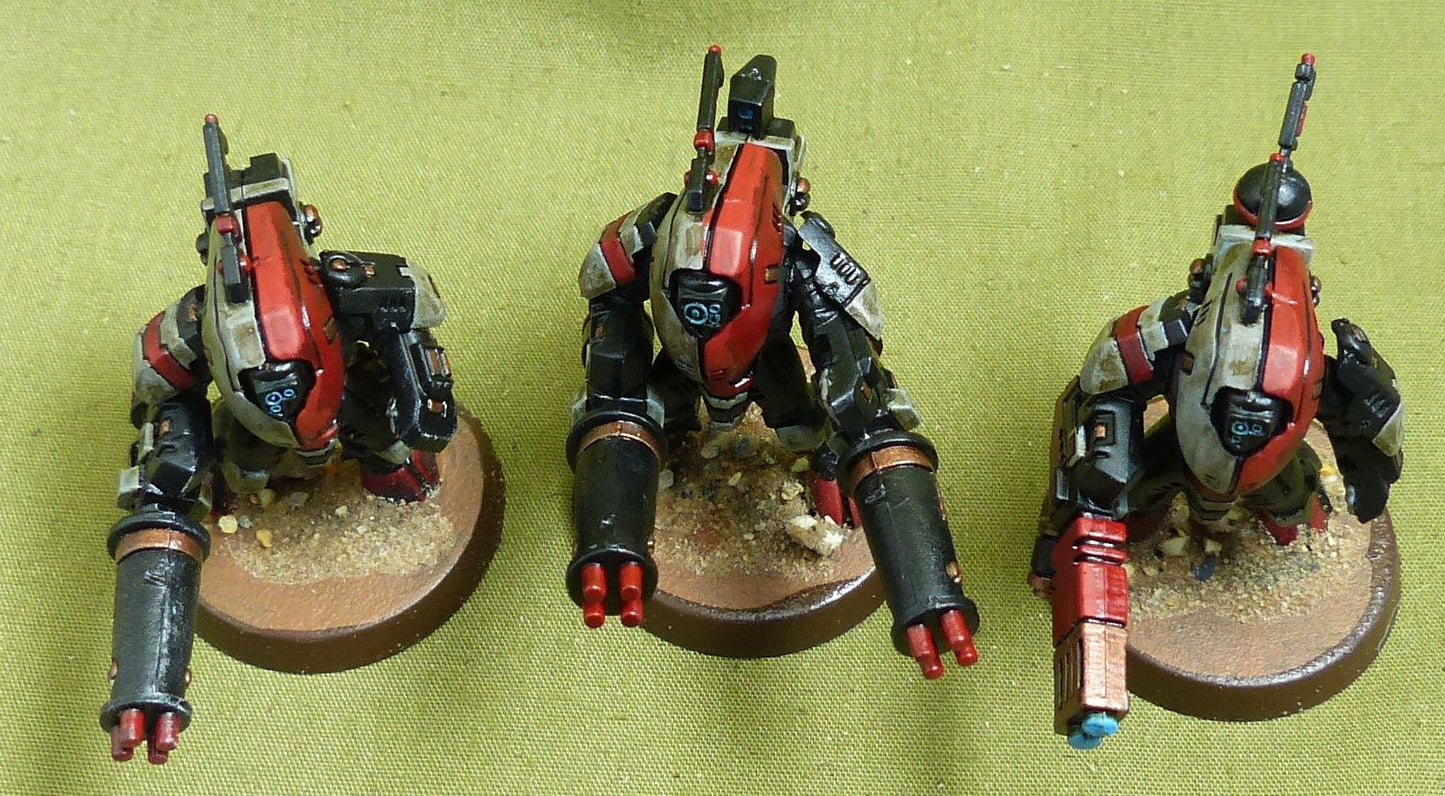 Stealth Battlesuits painted - Tau Empire - Warhammer 40K #YA