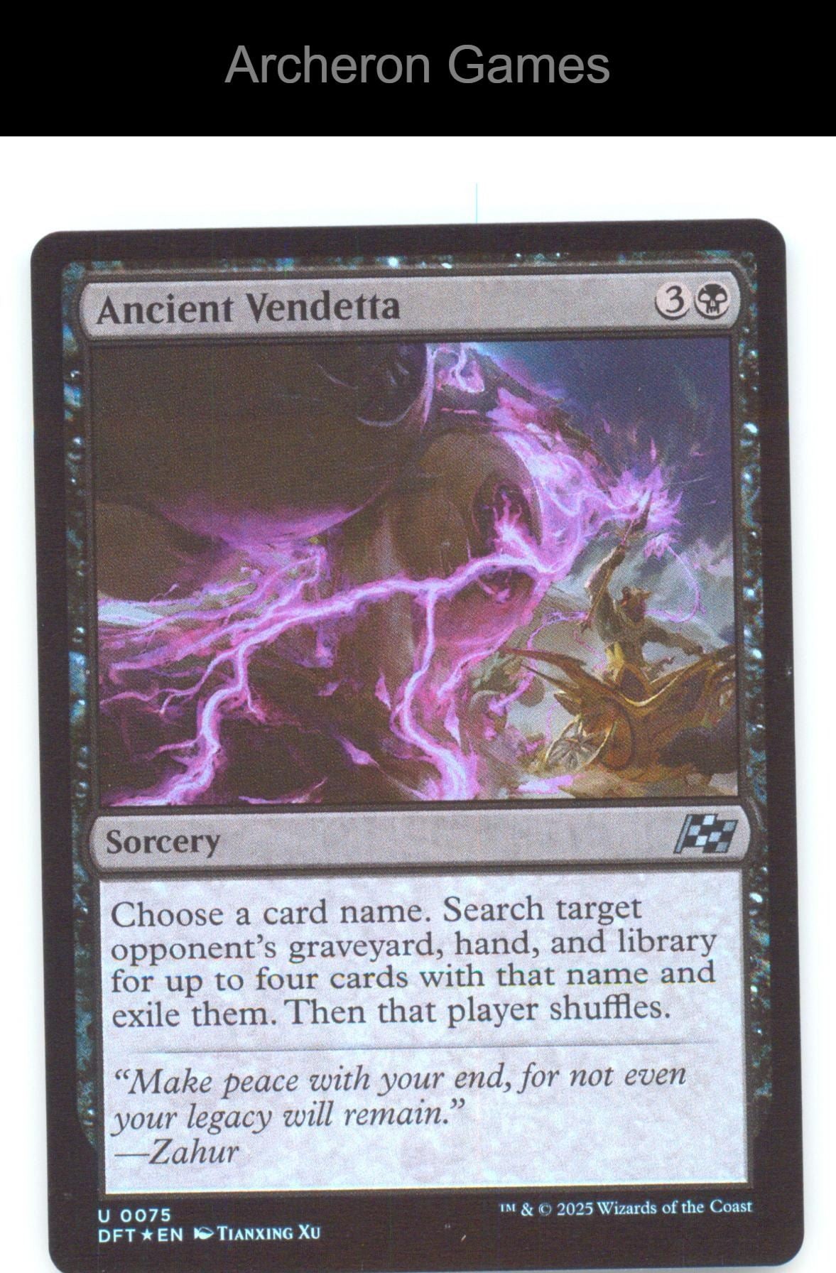 Ancient Vendetta DFT 75 UC MTG Card Aetherdrift Foil