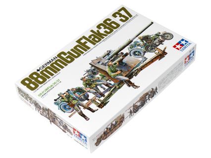 German 88mm Gun Flak 36/37 1:35 Artillery 1939-1945 - World War II TAMIYA #2Q