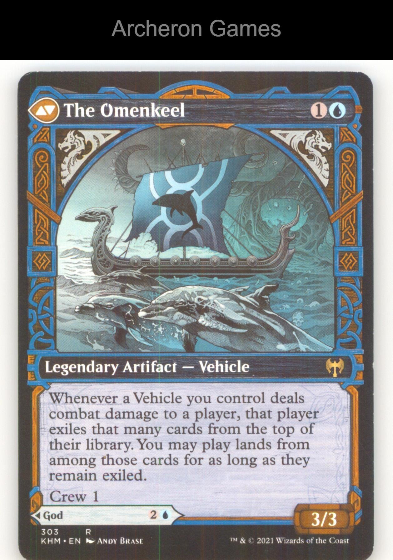Cosima, God of the Voyage (Showcase) 303 R MTG Card Kaldheim