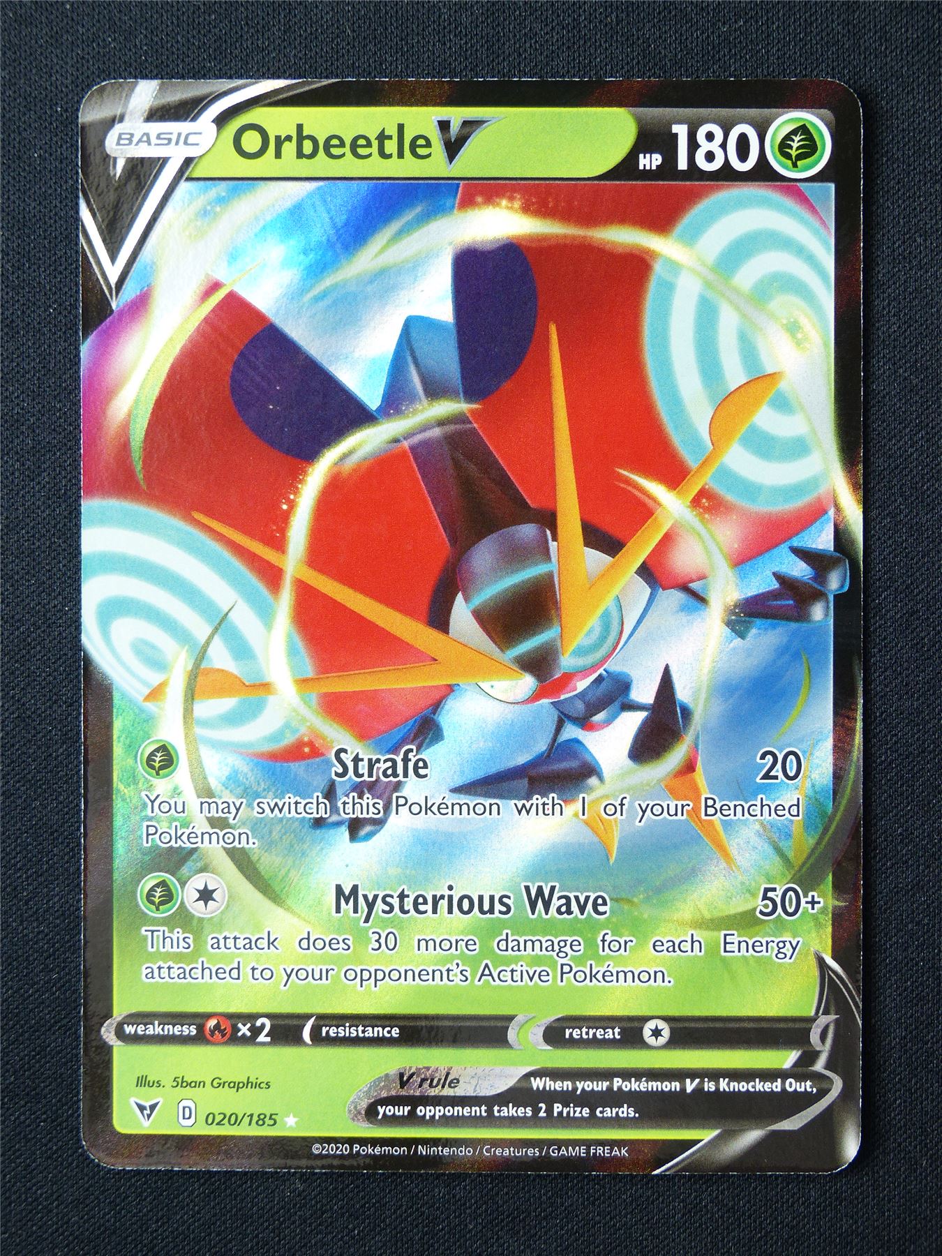 Orbeetle V 020/185 Holo - Pokemon Card #6UM