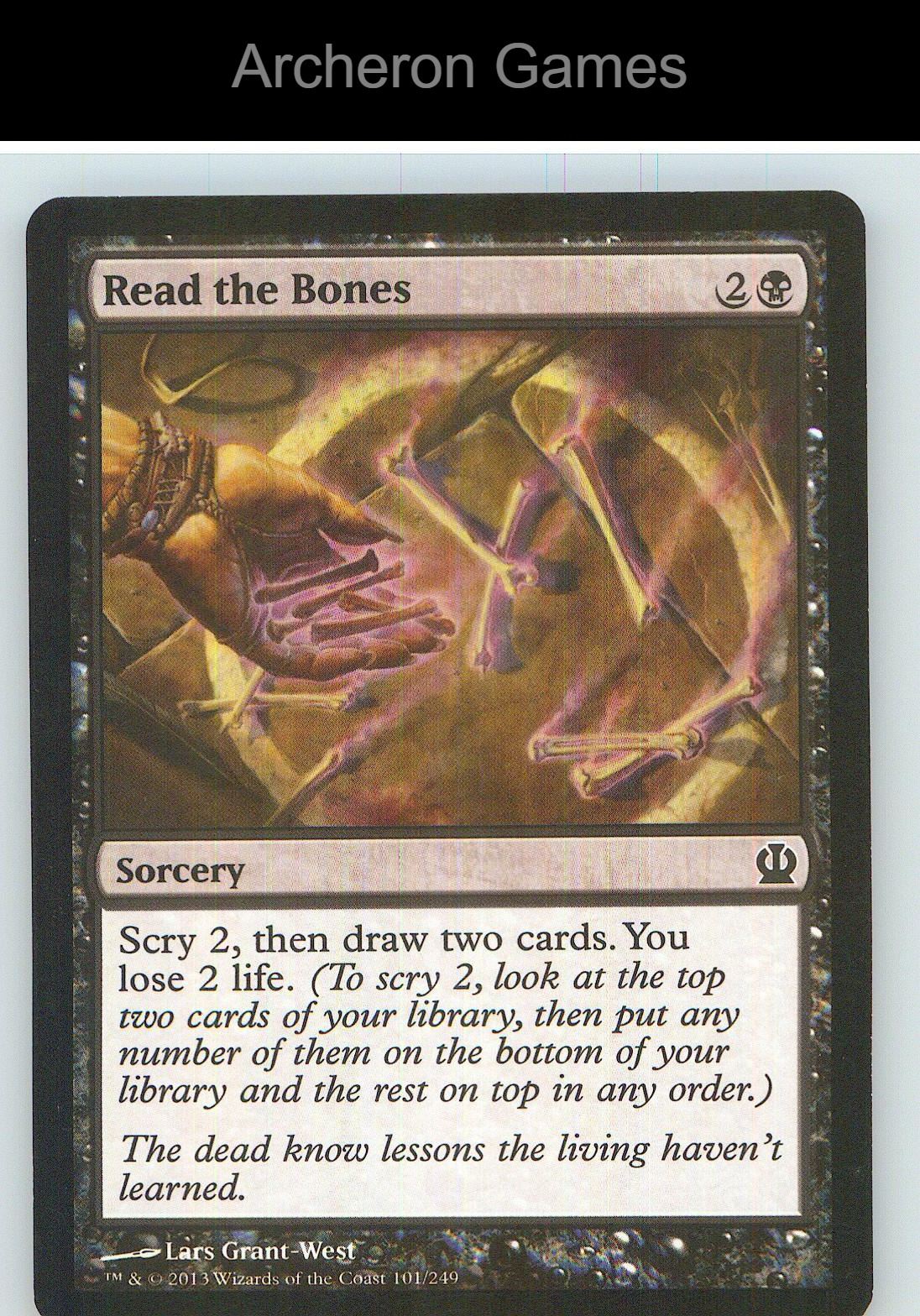 Read the Bones THS 101 C MTG Card NM/EX+