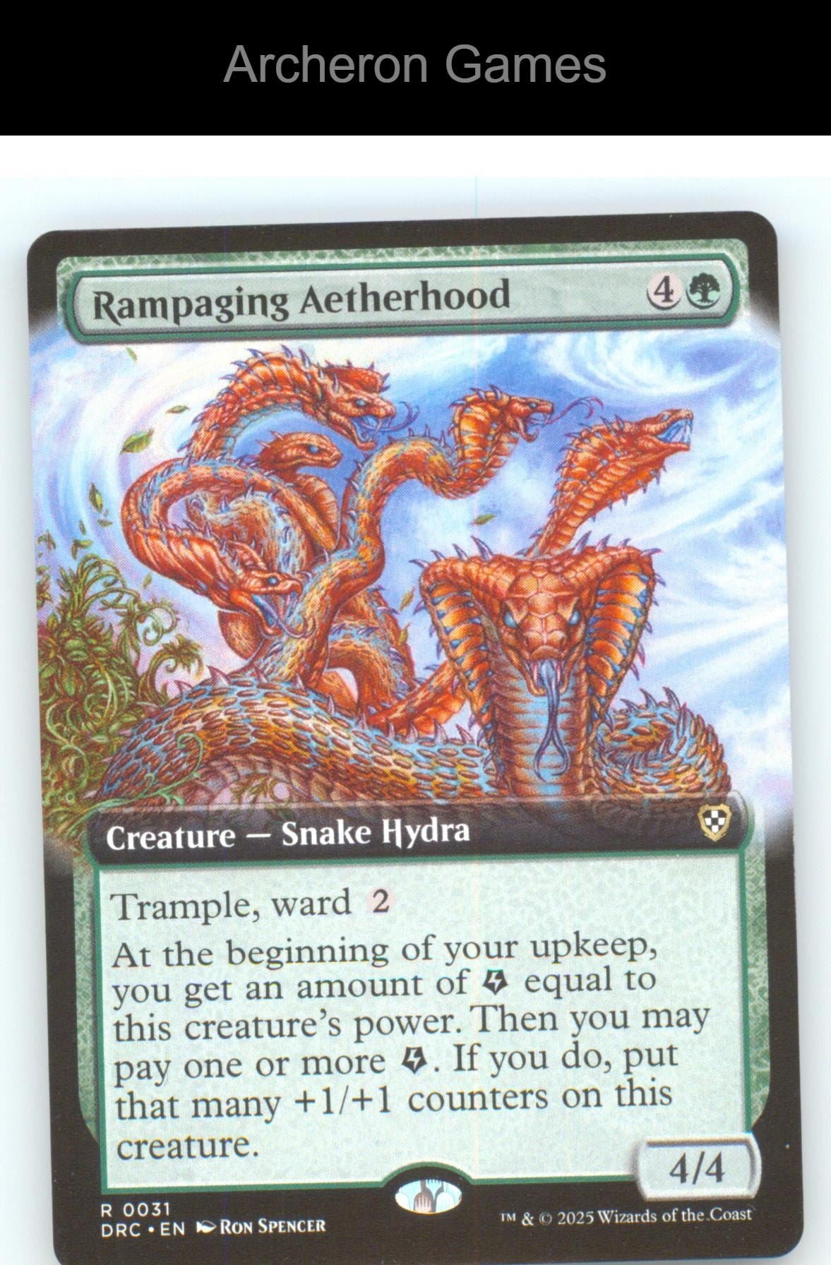 Rampaging Aetherhood (Extended Art) 31 R MTG Card NM/EX+
