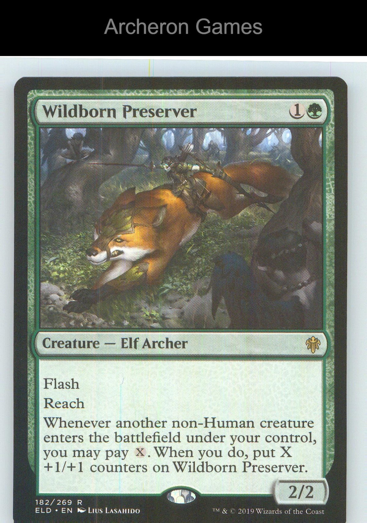 Wildborn Preserver ELD 182 R MTG Card NM/EX+