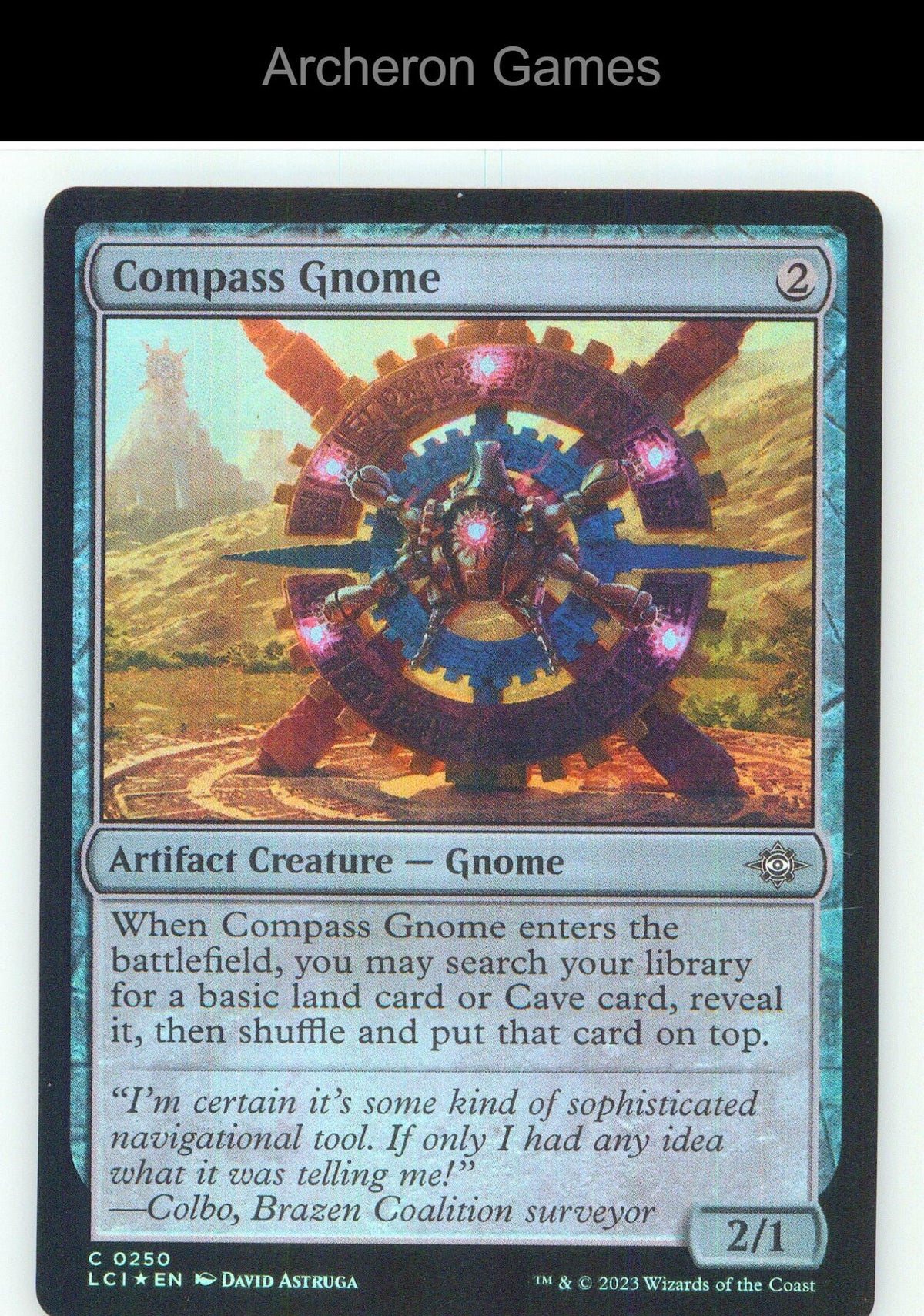 Compass Gnome LCI 250 C MTG Card NM/EX+ Foil
