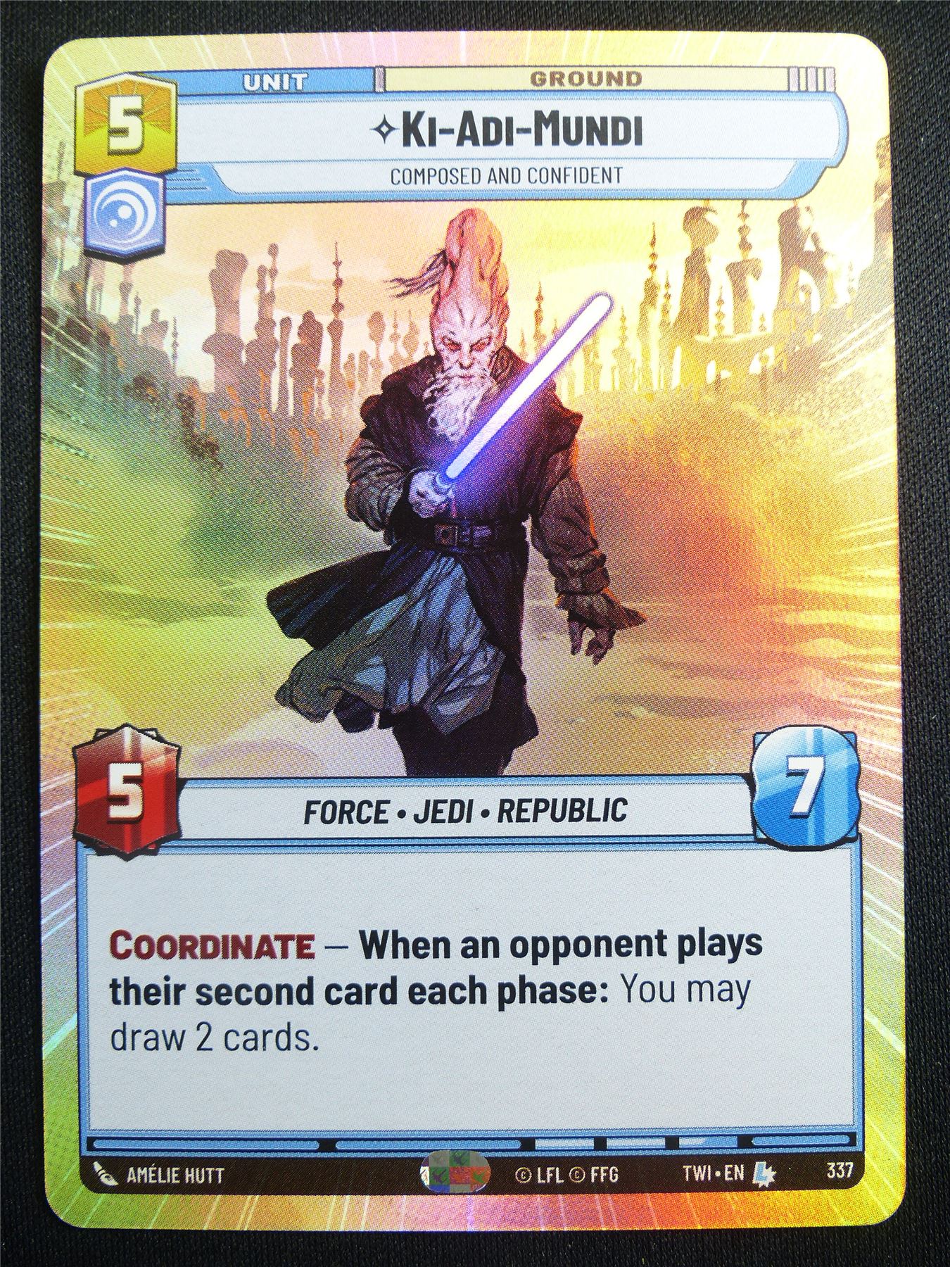Ki-Adi-Mundi 337 Hyperspace Foil - Star Wars Unlimited Card #4H7
