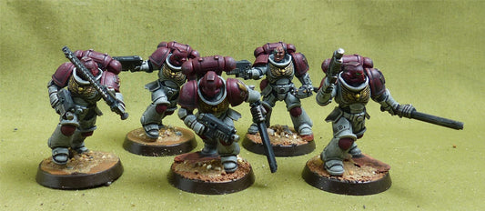 Assault Intercessor Squad set of 5 painted - White Scars - Warhammer 40K #5ST