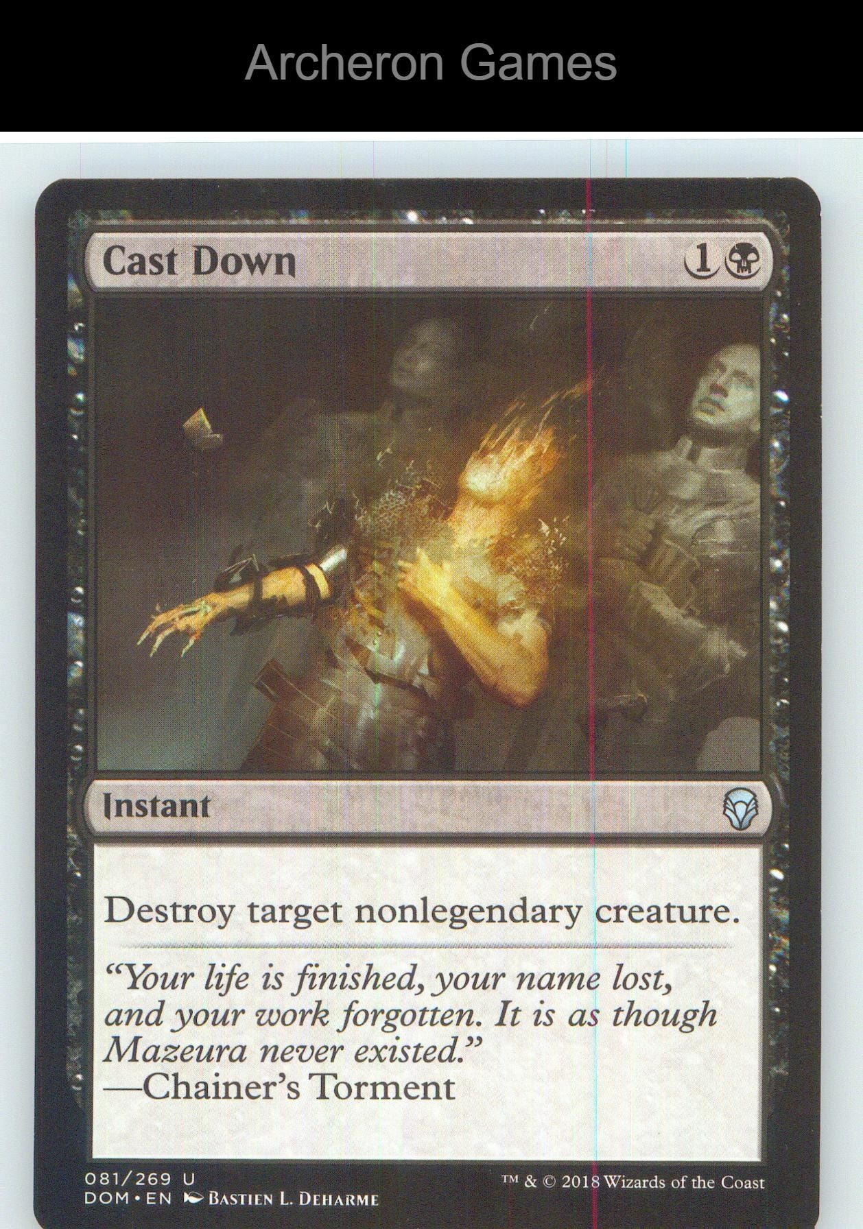 Cast Down DOM 81 UC MTG Card NM/EX+