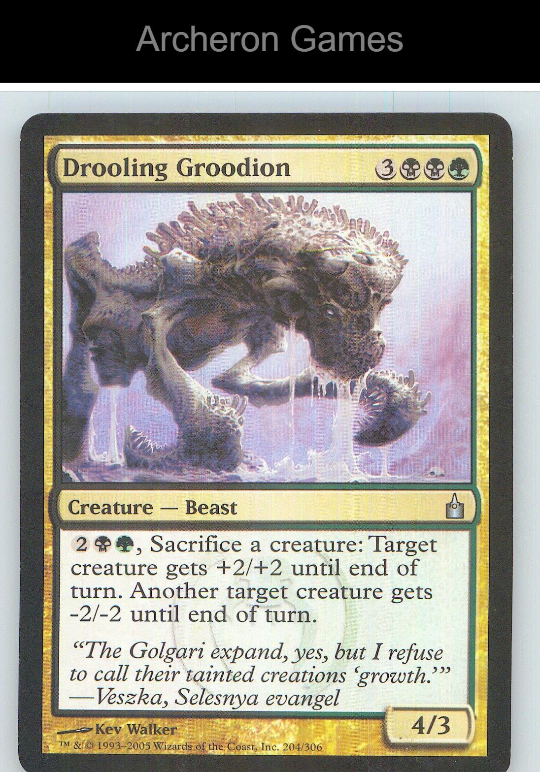 Drooling Groodion RAV 204 UC MTG Card NM/EX+